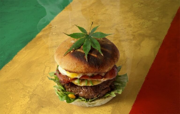 Hamburguesa con cannabis